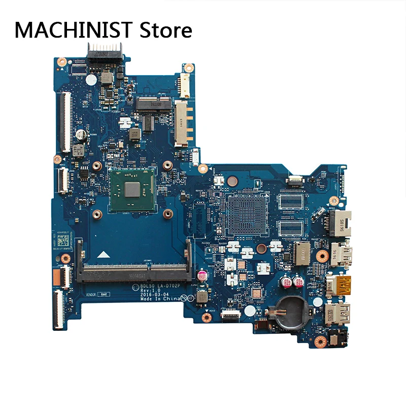 Оригинальная материнская плата для ноутбука HP 15 AY 250 G5 BDL50 LA D702P REV1.0 SR2KL N3710 860165 601