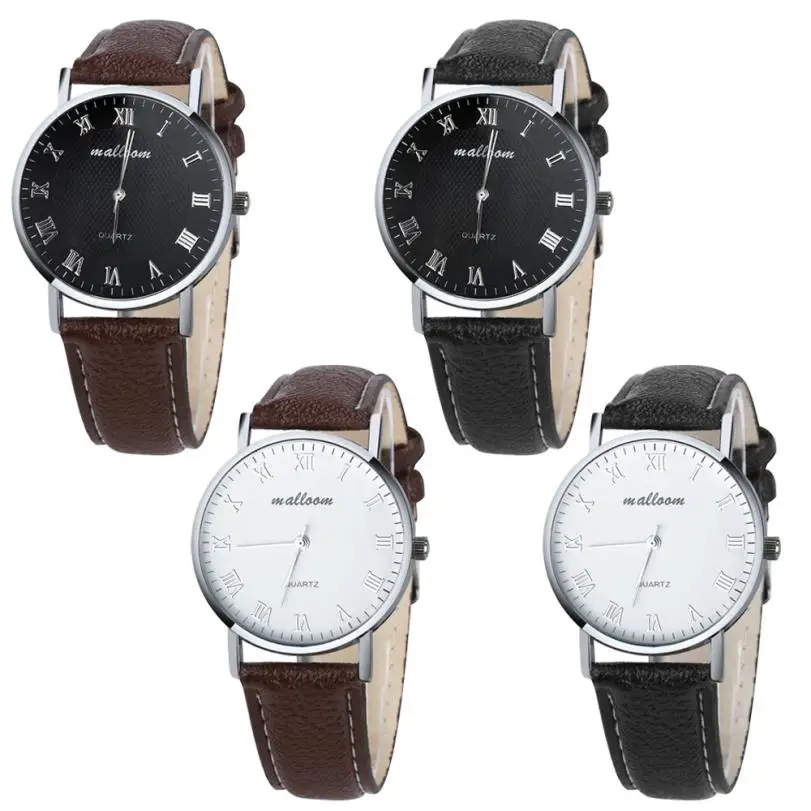 Модные мужские часы herrenuhr 2020 из искусственной кожи Кварцевые аналоговые наручные