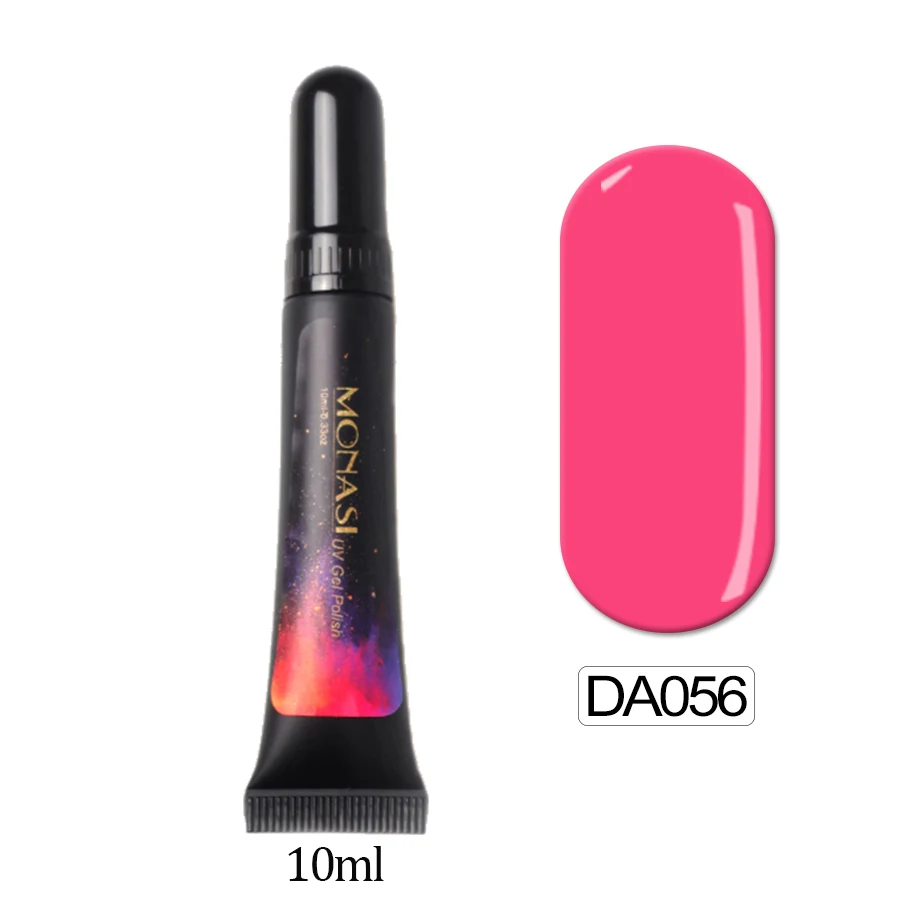 DA056-10ml Макияж для женщин, дизайн ногтей, чистый однотонный цвет, Гель-лак для ногтей, УФ светодиодный Гель-лак, лак, долговечный, высокое качество, толстая основа, гель - Цвет: DA056-10ml