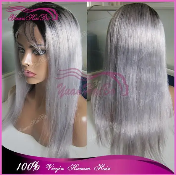 Мода Класс 8а качество седые волосы девственницы бразильские шелковистой прямо