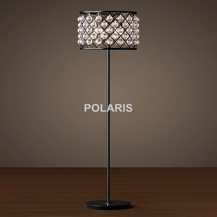 

Factory Outlet Modern Vintage Crystal Floor Lamp Tear Drop Cristal Floor Light Home Lighting Decoration Made by Polaris Lighting