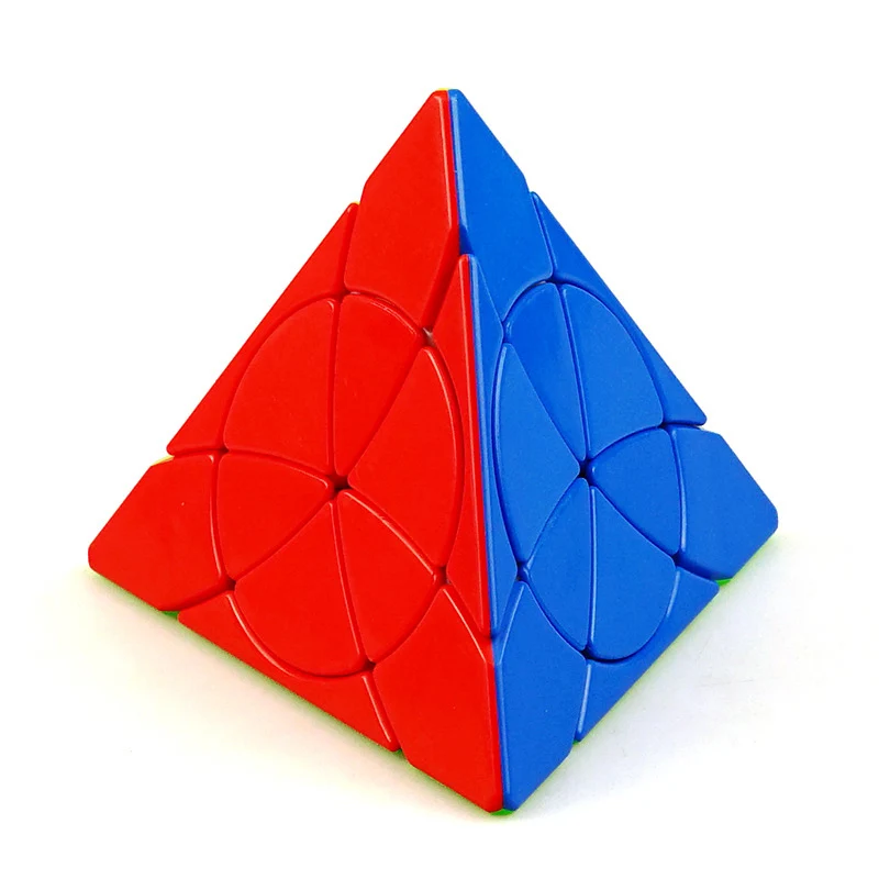 YONGJUN 3x3 пирамидка кубик рубика Магический кубик странной формы, скоростной neo Cubo Magico, обучающий профессиональный детский кубик в форме башни, игрушки - Цвет: Stickerless