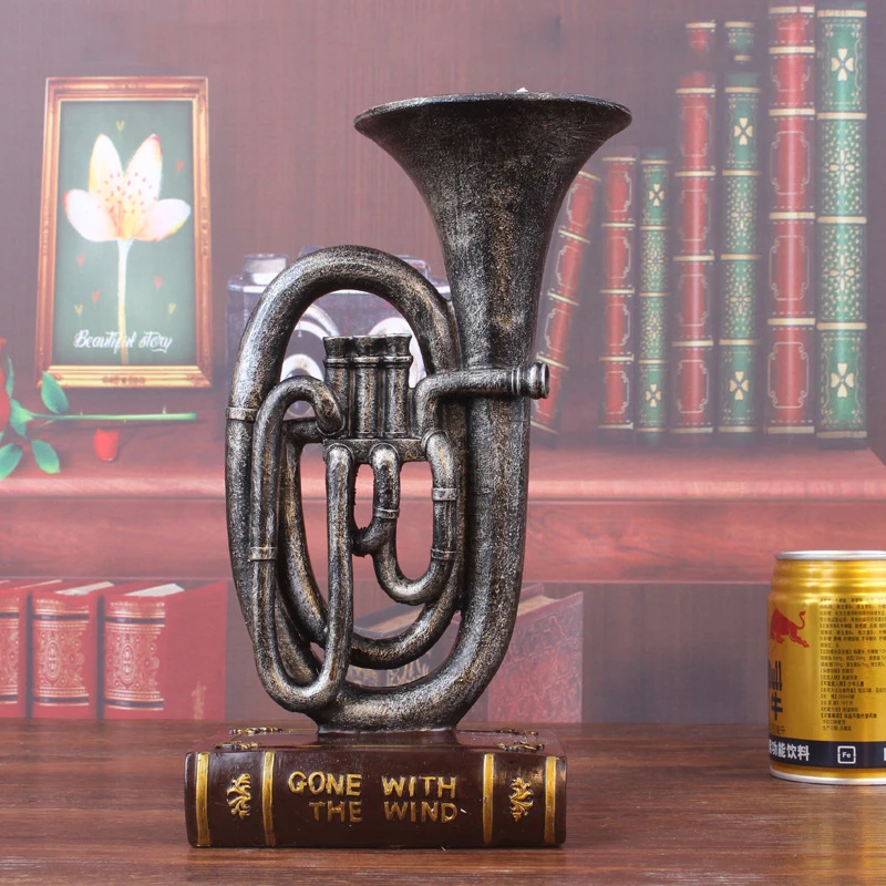 European Retro Tuba Ornaments Bar Decoration Model Home Decor | Дом и сад