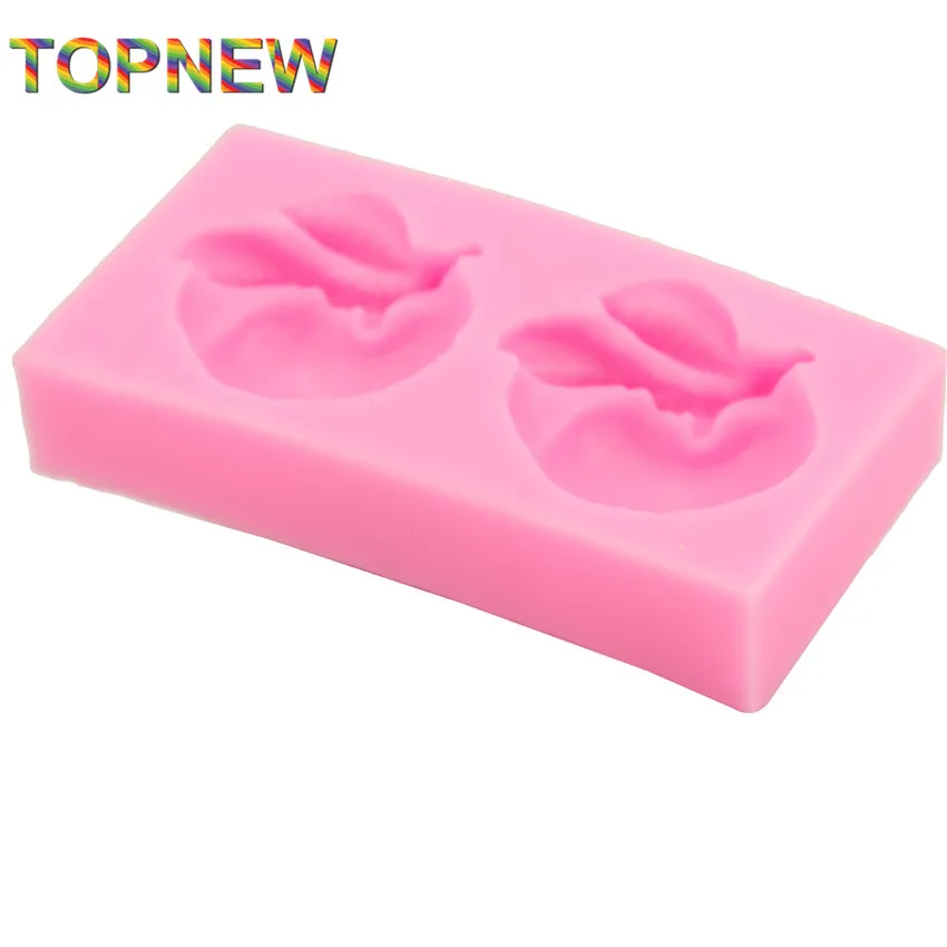 Сочные персиковые формы для торта в форме яблока помадки Jello сахарное желе льда