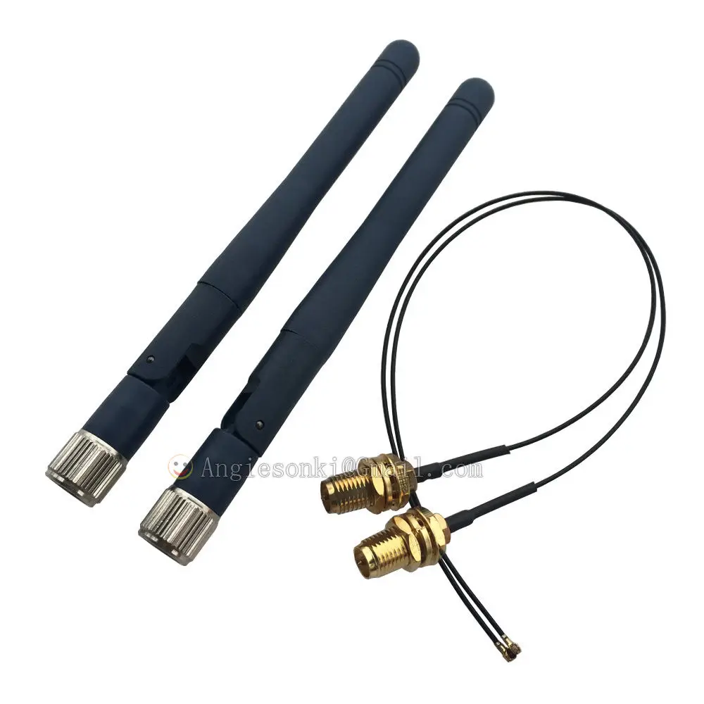 Беспроводная антенна Wi-Fi 2 дБи 4G/5G + Pigtail MHF4/IPX для BCM94360CS2AX ME906J ME906C ME936 MU736 EM7345 GOBI5000 N5321