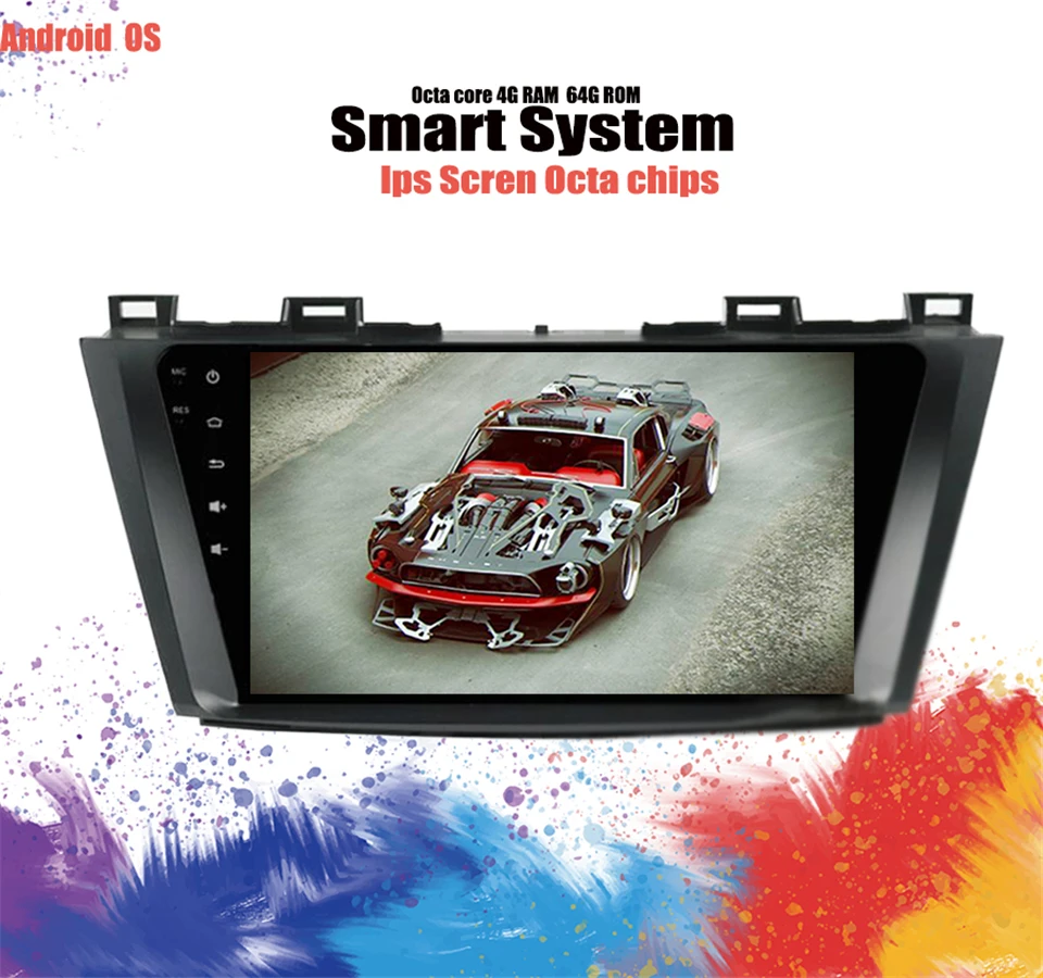 Ips экран 6 + 128 ГБ Android 10 0 автомобильный DVD GPS навигация Мультимедиа для Mazda 5 радио 2009