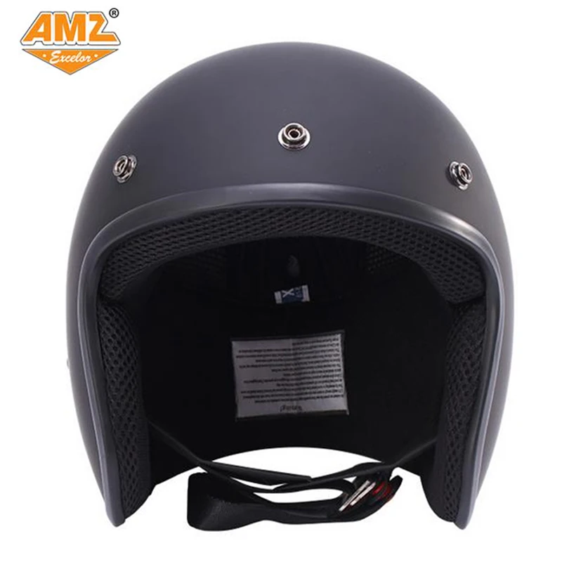 Шлем AMZ мотоциклетный спортивный с открытым лицом в стиле ретро|retro open face helmet|face