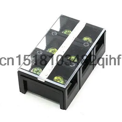 

600V 150A Double Rows 3P 3 Positions Covered Barrier Screw Terminal Block