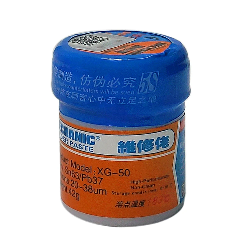 Паяльная паста MECHANIC XG50 42 г SN63 Pb37 Оловянная SMD BGA SMT инструмент для паяльной