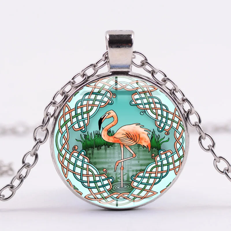 SIAN Hot Tropical Rainforest Flamingo Necklace Birthday Hawaiian Theme Party Jewelry Creative Cute Long for Women Girls | Украшения и