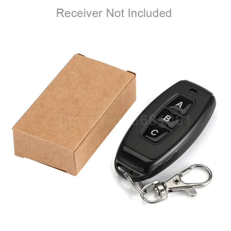 3CH Remote Control QIACHIP 433 Mhz RF 1CH 3 CH Пульт дистанционного управления s или 433 Mhz универсальный беспроводной пульт дистанционного управления DC 12 V 1CH релейный модуль приемника - Color: 3CH Remote Control