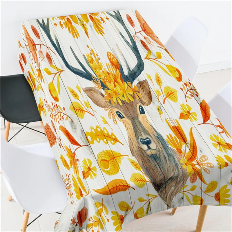 2019 Горячая нордический стиль скатерть голова оленя английские буквы креативный