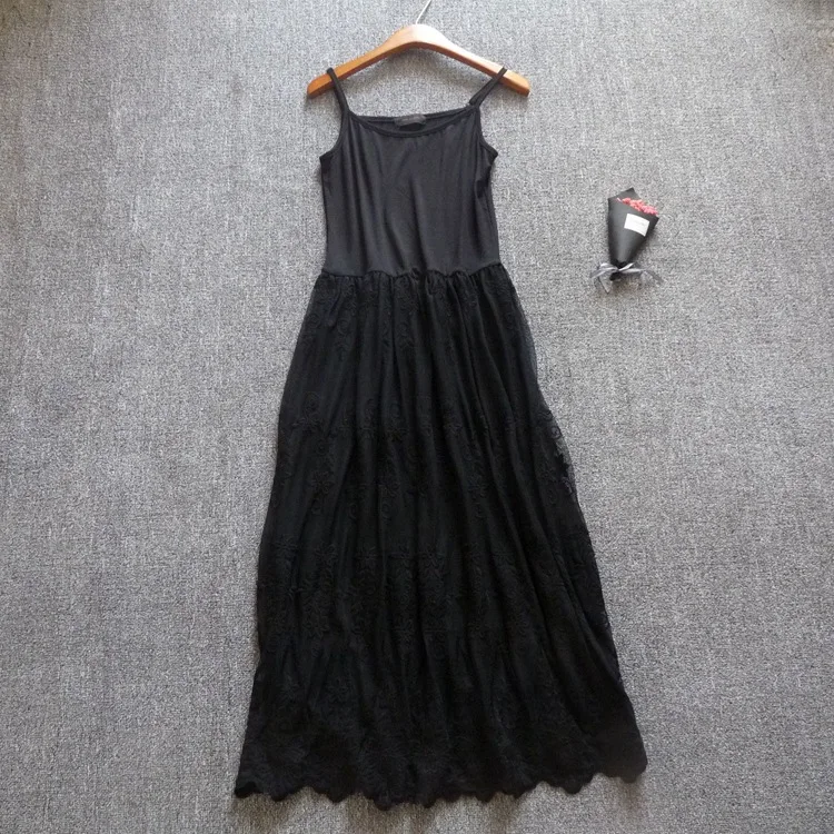 

Long white color lace Slip Sexy Slip Dress Under Dress 2019 new 21-294