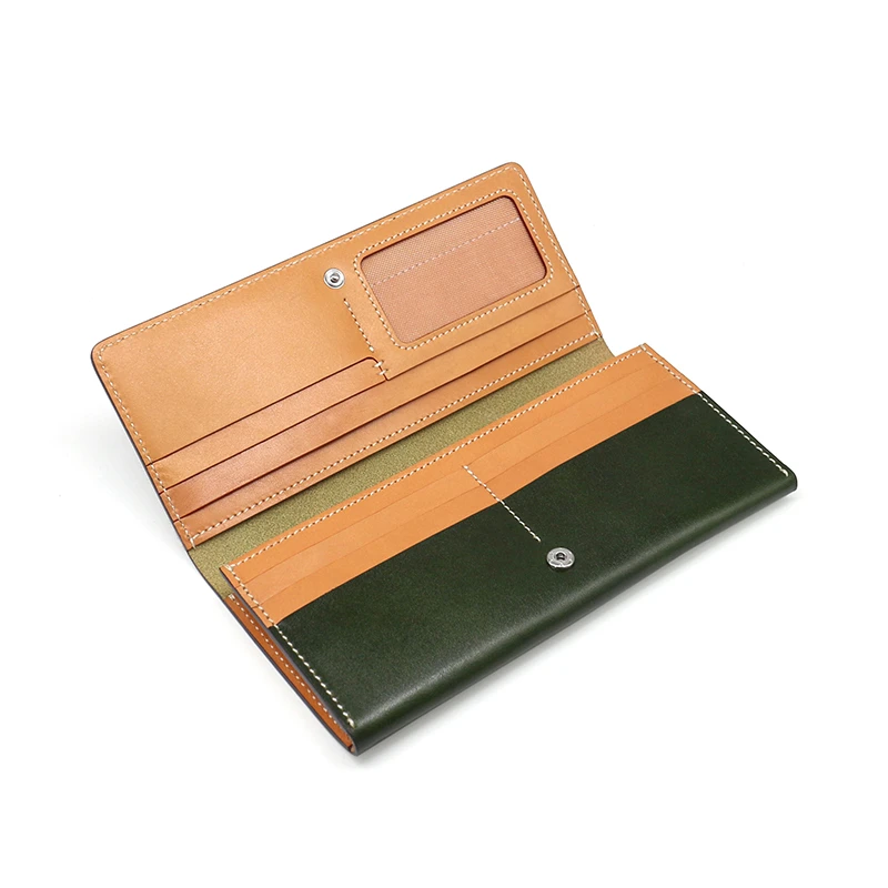 Длинный кошелек из натуральной кожи для мужчин и женщин роскошный клатч телефона