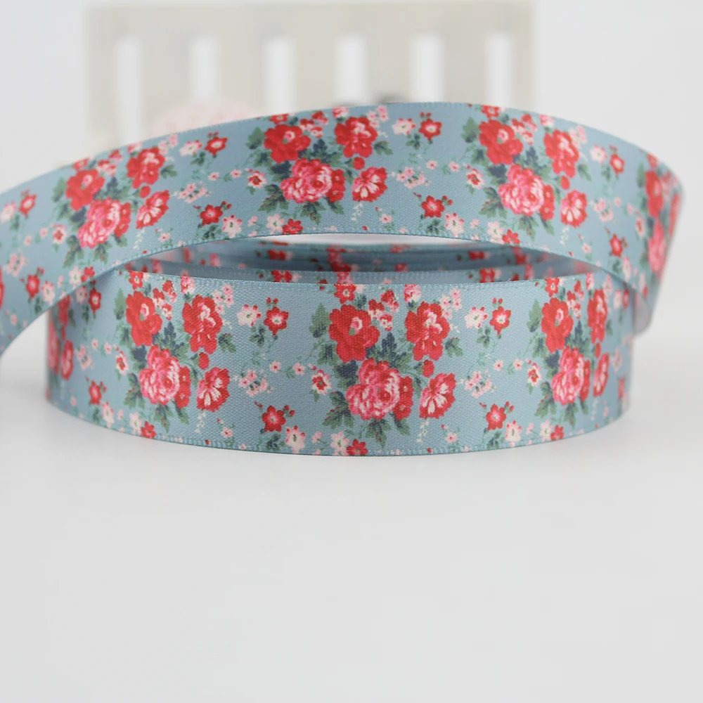 Новинка цветочные цветы ленты атласные 25 мм украшение для свадебной вечеринки