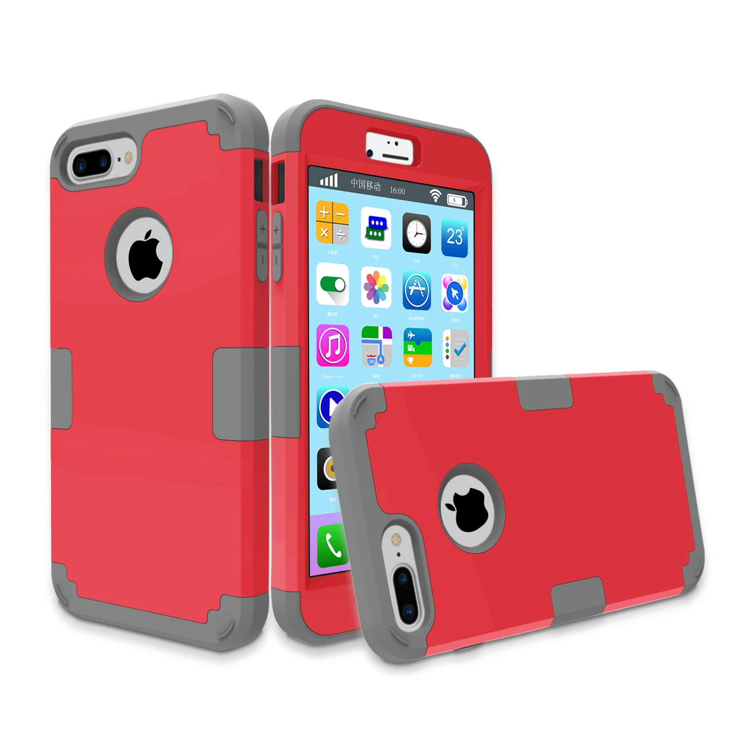 For iphone7 / plus armor case Hybrid Hard &amp Silicone Shock Proof cell Phone Case iPhone 7/ 7 Plus Shell Cover Multi-colors |