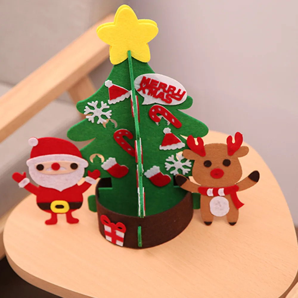 10 шт./лот Xmas нетканых DIY рождественская елка праздник Рождество ремесла украшения