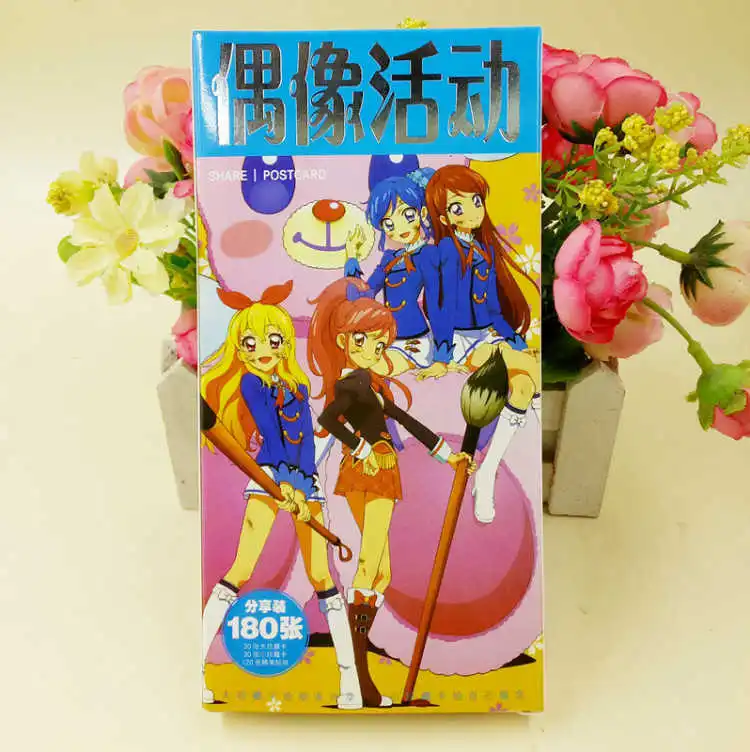 Аниме Aikatsu открытка поздравительная открытка с сообщением Рождественский подарок игрушки для детей