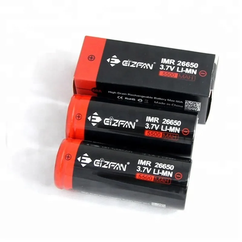 26650 аккумулятор 5500mAh 60A li-ion 3,7 V перезаряжаемый аккумулятор 26650 для 26650 Mech Box Mod испаритель комплект высокой мощности фонарик E10