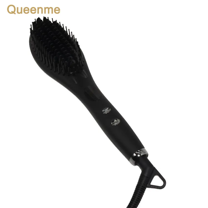 Queenme hair Выпрямитель для волос щетка MCH быстрый нагрев Электрический с расчёской