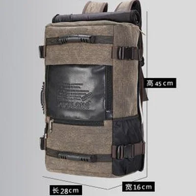 Small Khaki SNUGUG брендовая Большая вместительная мужская дорожная сумка, рюкзак для альпинизма, холщовые сумки на плечо, мужские рюкзаки высокого качества - Цвет: Small Khaki
