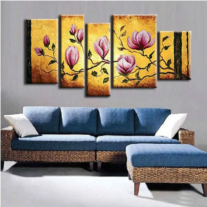 Современный Офисный настенный арт картины украшение дома разрисованный вручную