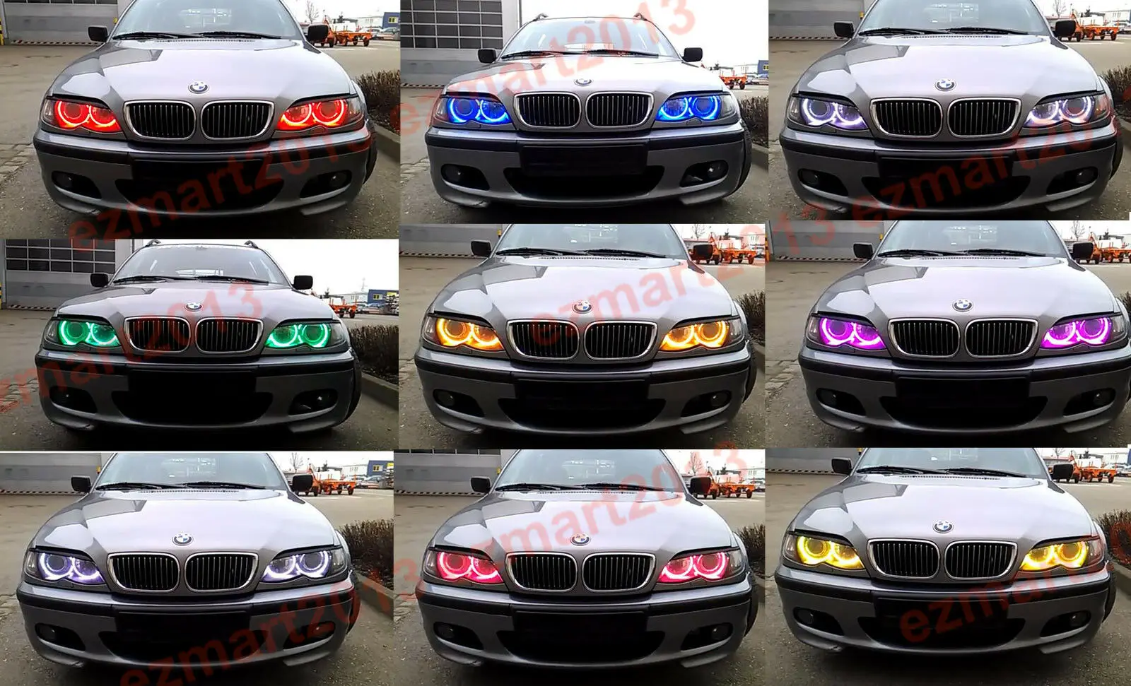 Хлопок RGB светодиодный свет для Nissan Titan XD 2016 2017 Автомобильная круглая фара ореол
