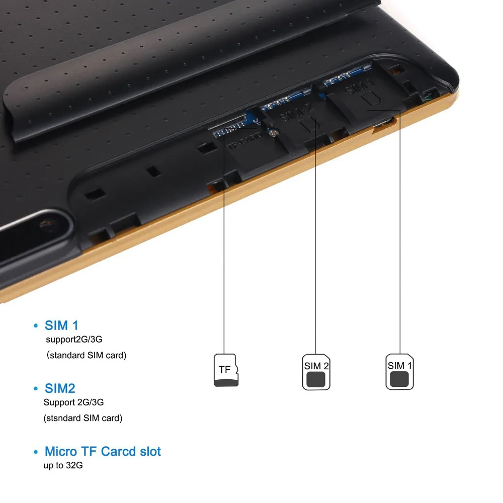 2017 Newest 10 inch Tablet PC Octa Core 2GB RAM 32GB ROM Dual SIM Cards Android 5.1 GPS 3G 4G LTE 10.1 +Gifts | Компьютеры и офис