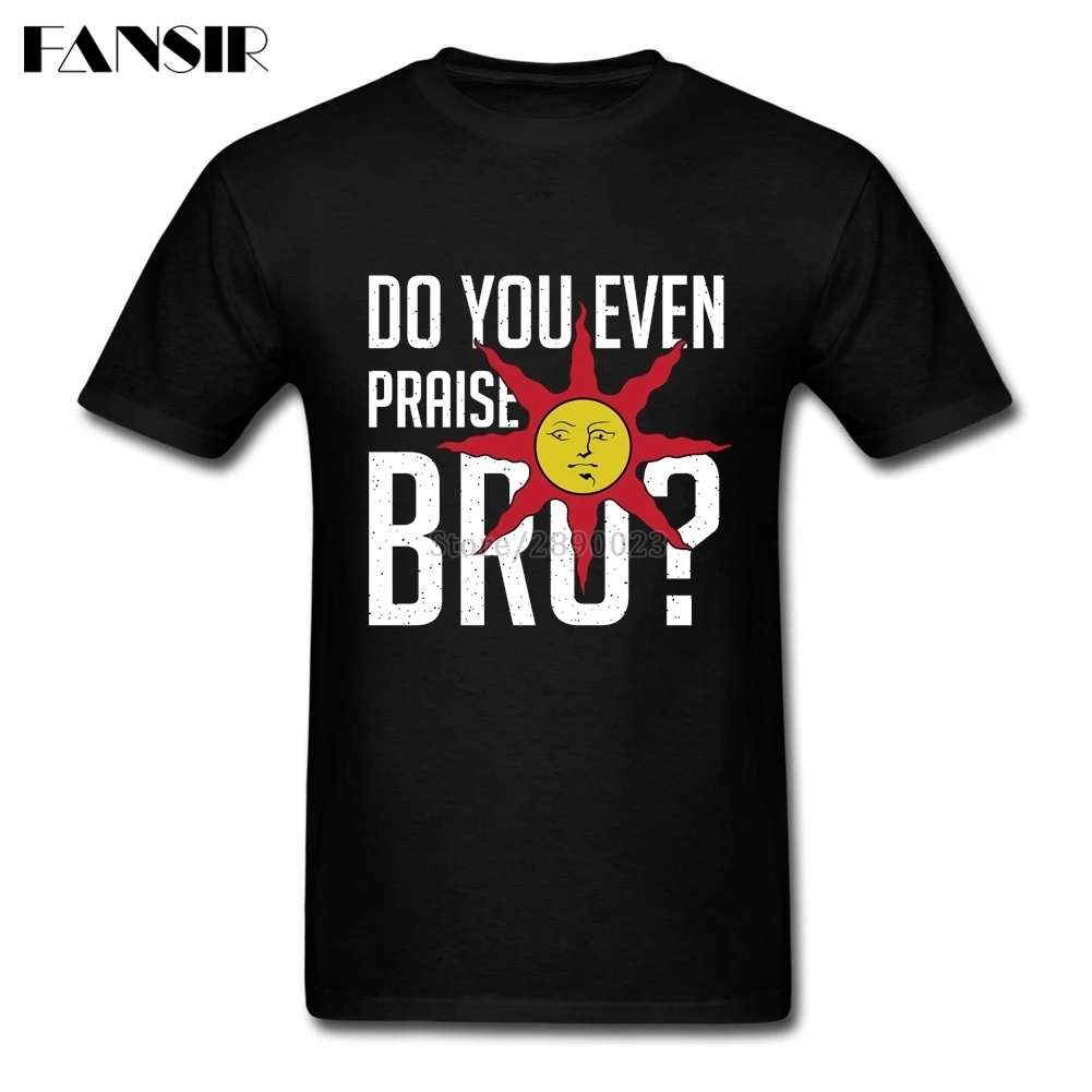 Модные мужские футболки мужская футболка с надписью Do You Even Hi Bro Темные души из 100%