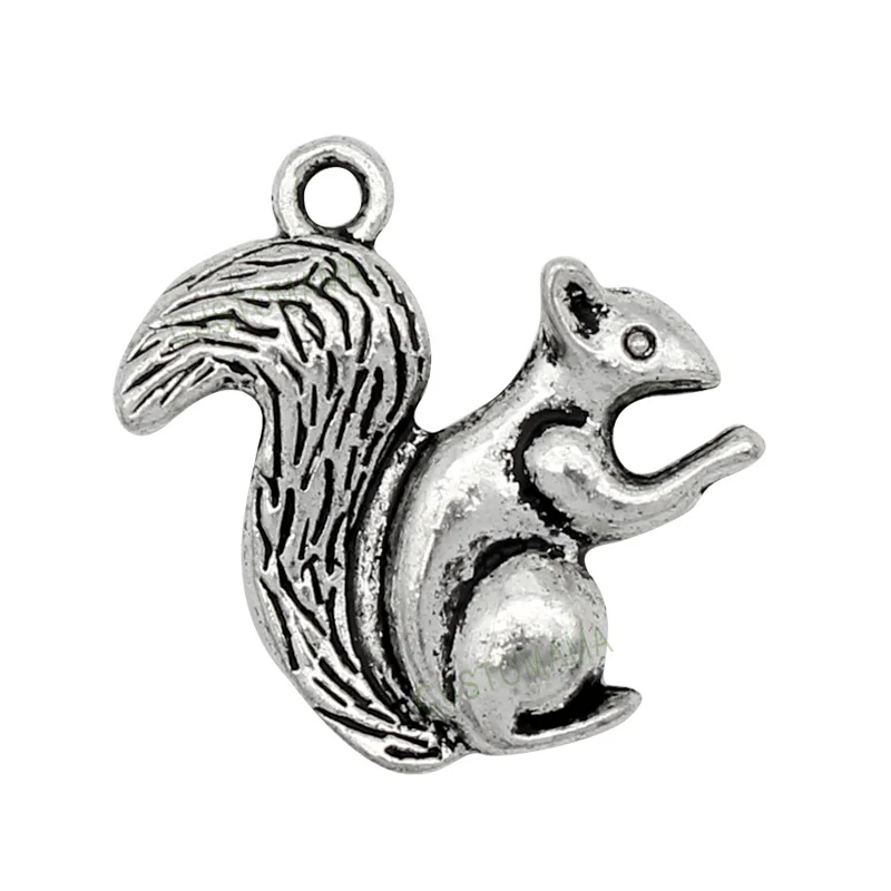 

50 шт., подвеска в виде белки 21 х21 мм