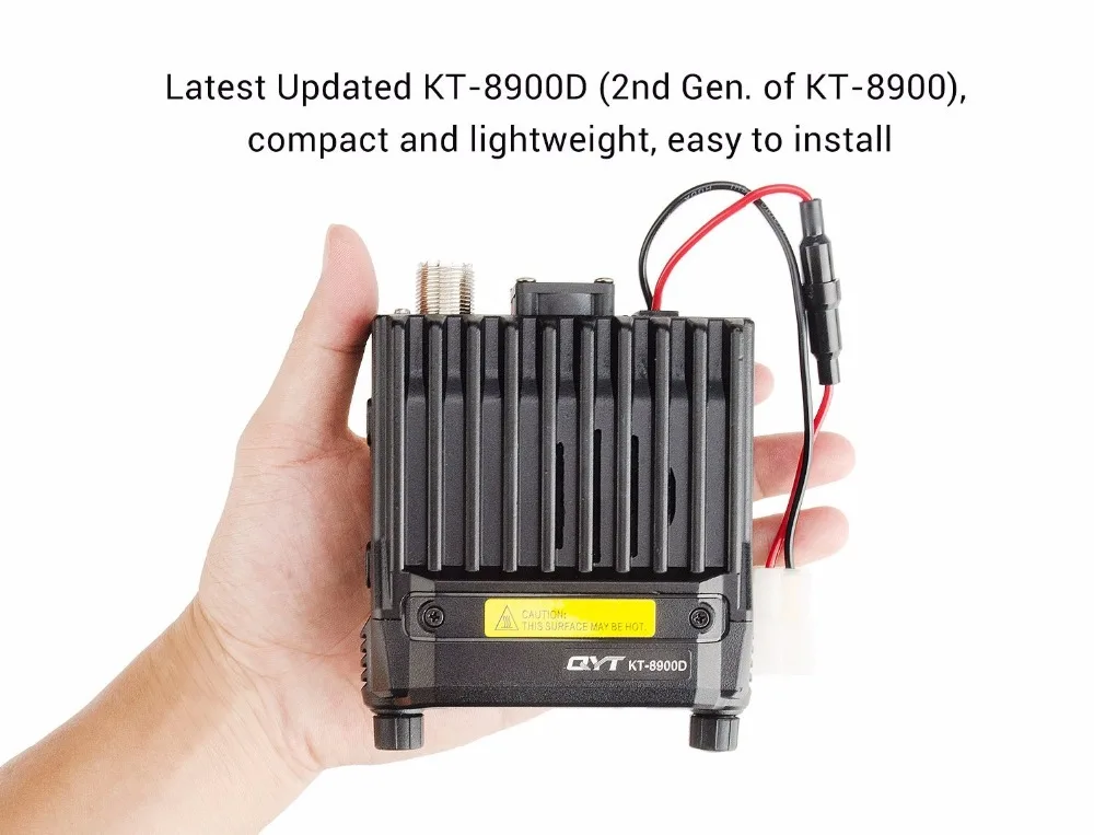 Распродажа! Qyt KT-8900D мини автомобилей Мобильный трансивер 25 Вт с Quad Band экран