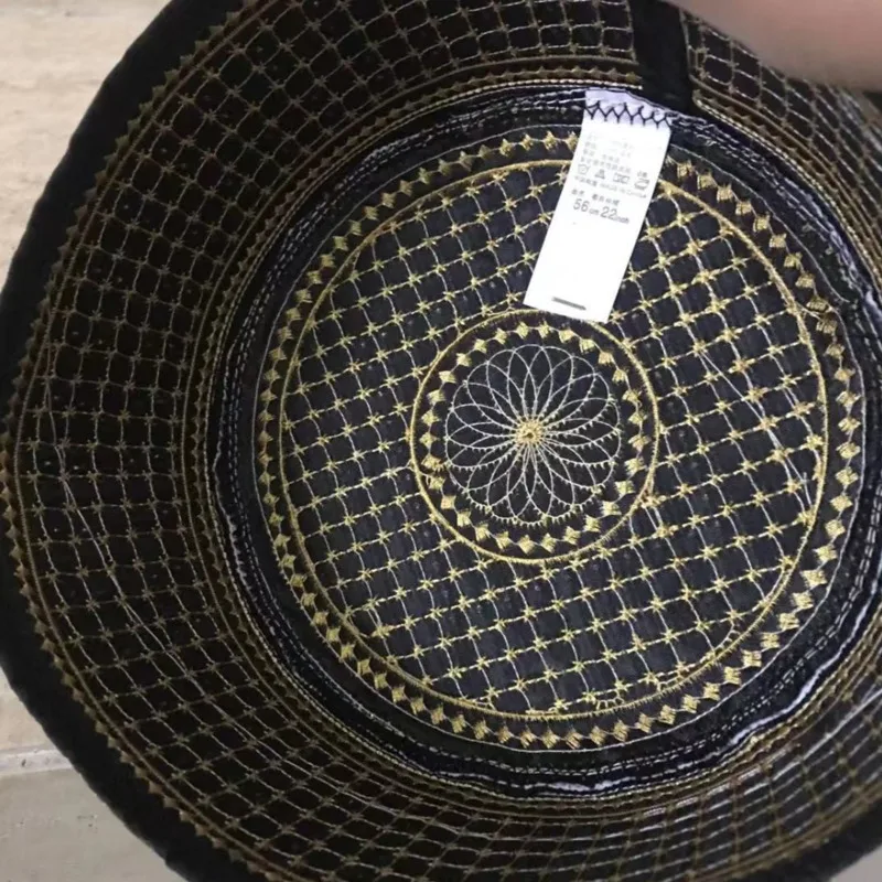 Черные молитвенные головные уборы Kippot мужские мусульманские турецкие индийские