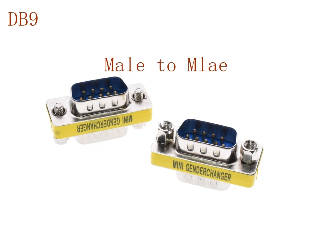 

DB9 9Pin/ Female To Female/ Female to Male/ Male to Male/ Mini Gender Changer Adapter RS232 Serial Connector