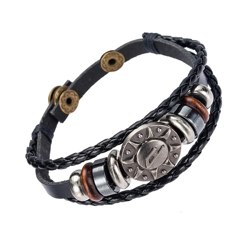 2016 New Stainless Steel Multilayer Leather Risers Bracelet for Women&ampMen Friendship Bracelets High Quality christmas gifts | Украшения