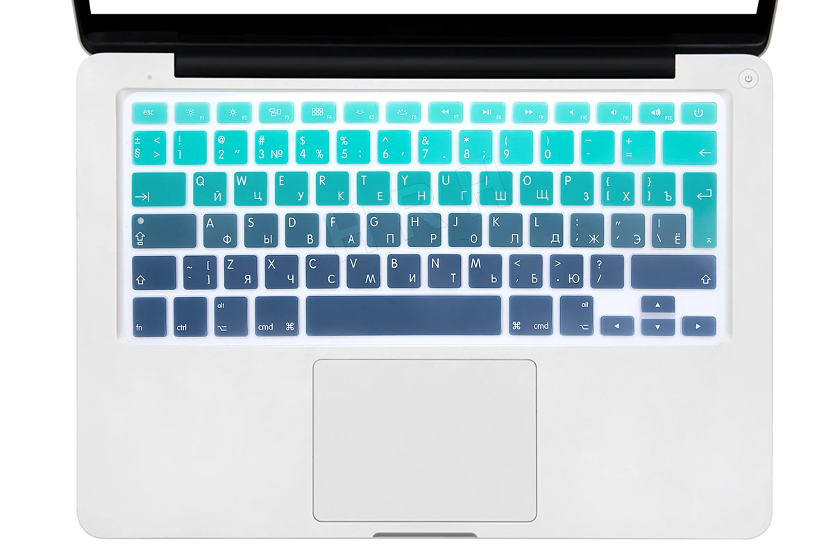 Силиконовый чехол с радужной клавиатурой для MacBook Air Pro Retina 13 15 17 до 2017 г.|rainbow keyboard