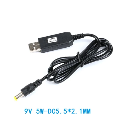 As show USB повышающий провод USB DC 5 В к DC 9 в DC 12 В Повышающий Модуль конвертер Кабель-адаптер 5 Вт 8 Вт 3,5*1,35/5,5*2,1 мм разъем - Цвет: As show
