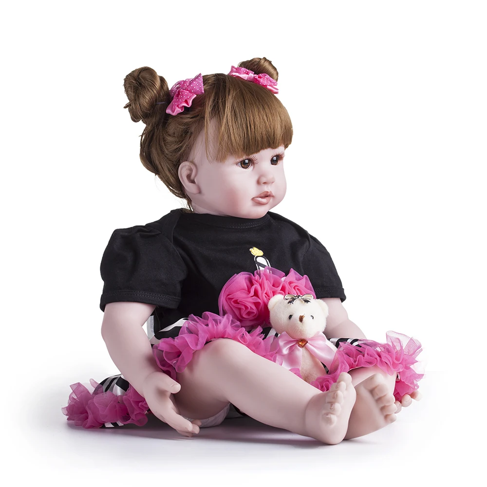 60 см силиконовые виниловые игрушки Reborn Baby Doll для девочек принцесса малыш живые