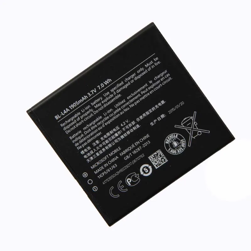 Оригинальный аккумулятор большой емкости для телефона Nokia Lumia 830 RM984 535 BL-L4A BLL4A BL L4A