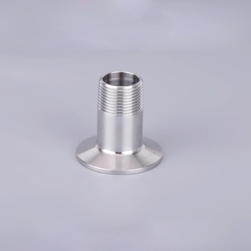 DN32 1 1/4 &quotBSPT штекер x 5&quot 38 мм тройной зажим 304 санитарная труба из нержавеющей