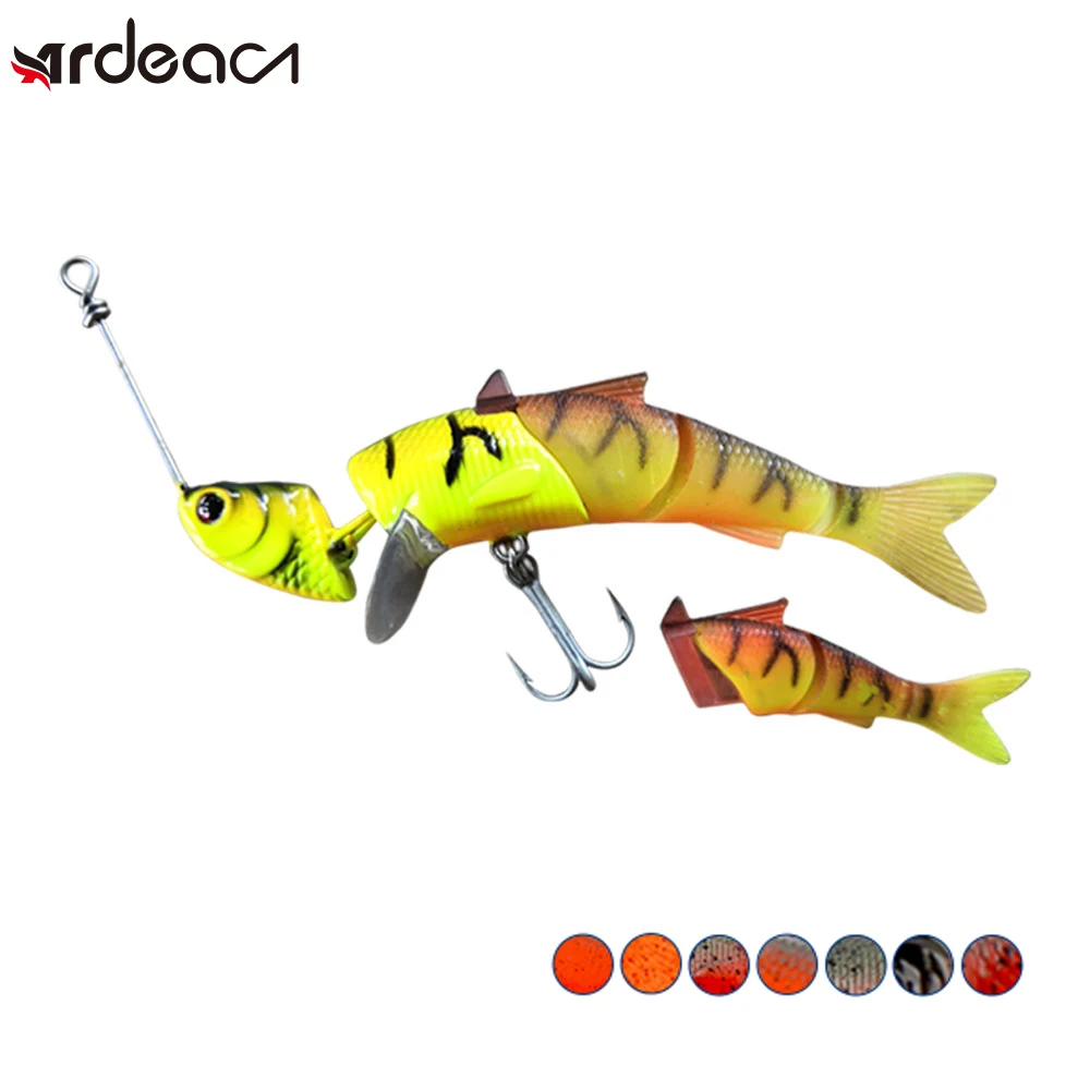 Ardea жесткая приманка 1 шт. 3 шарнирная секция Swimbait рыболовные приманки жесткие с
