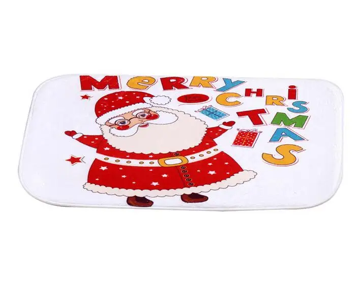 Рождественские коврики для ванной с Санта Клаусом Design_3 40*60 см Противоскользящие