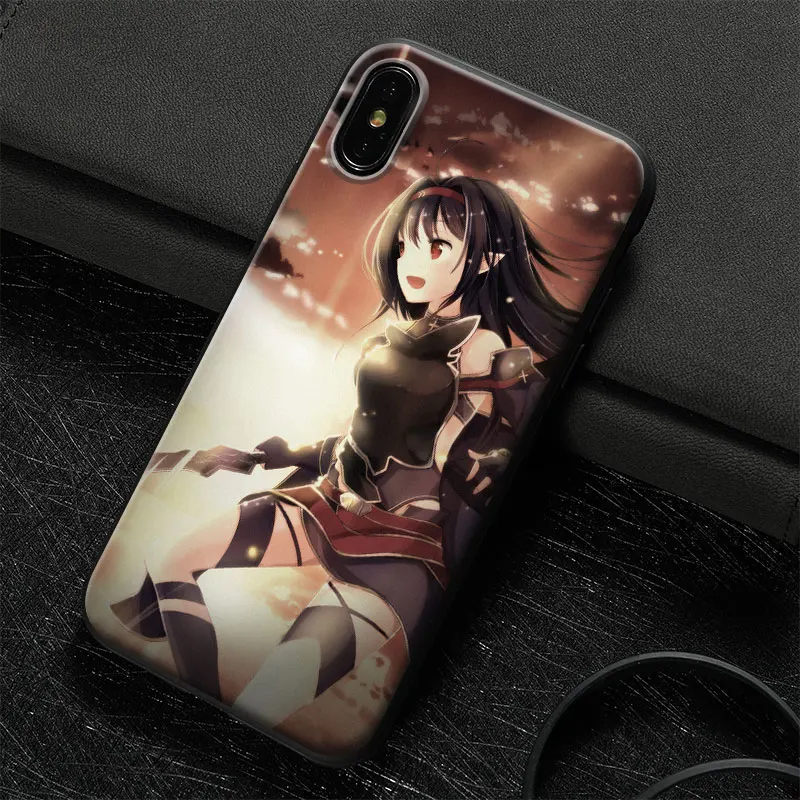 Конно юуки Sword Art Online Мягкий силиконовый чехол из закаленного стекла для Apple iPhone6 6s