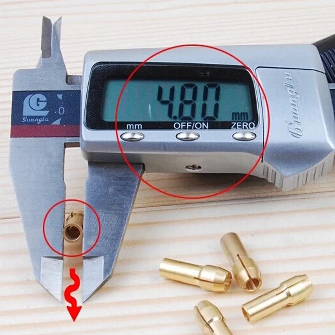 Новый бренд 10 шт./компл. латунные сверлильные патроны цанговые долота 0 5 3 2 мм 4