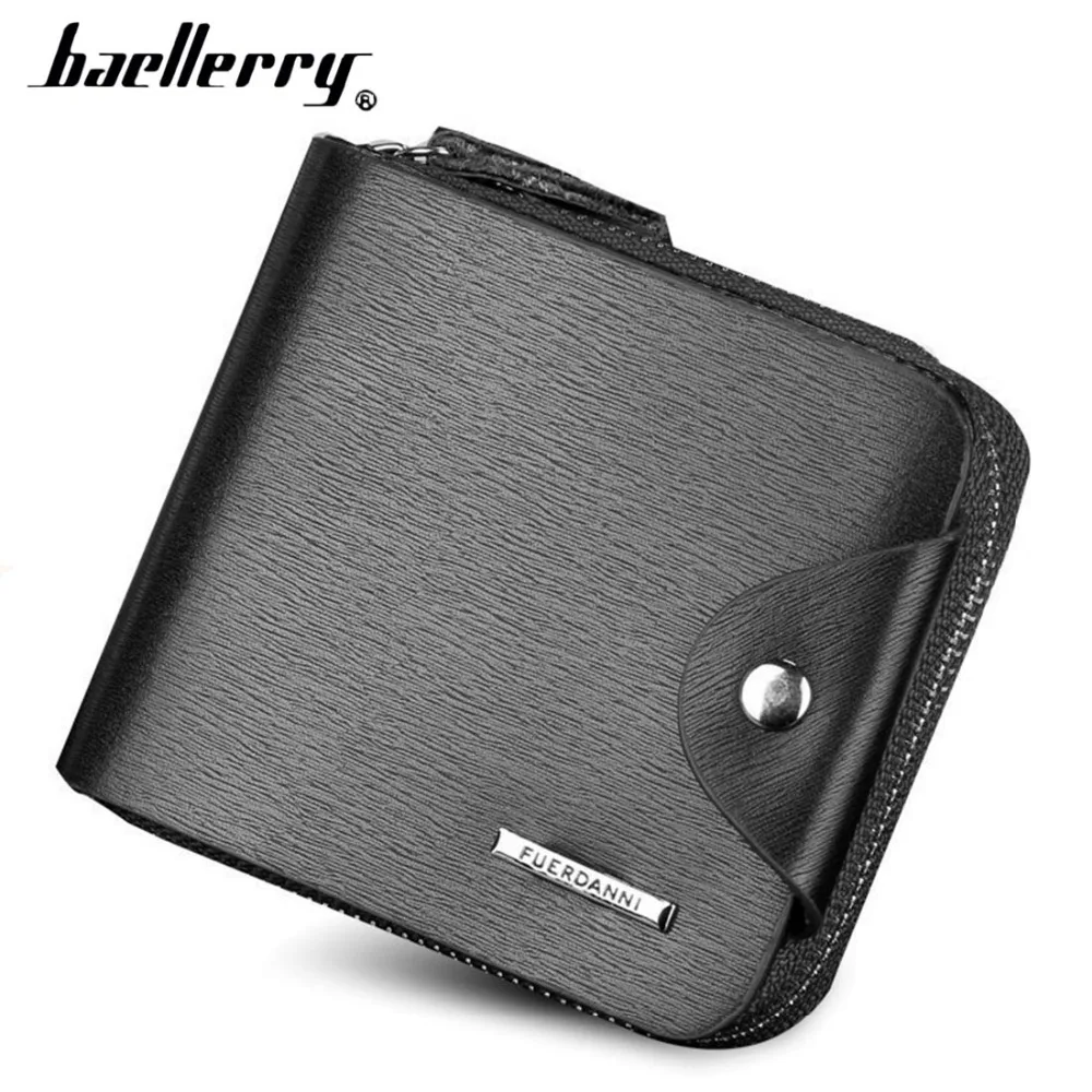 Baellerry короткие мужские кошельки топ искусственная кожа высокое качество деловая