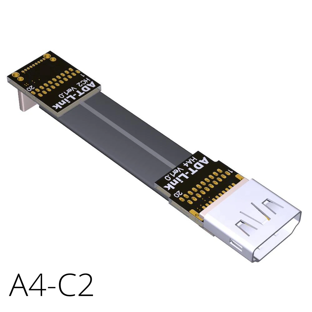 4K x 2K @ 60 Гц 2 0 в до 90 углов Mini HDMI штекер гнездо удлинитель кабеля 3D 20Pin полный разъем