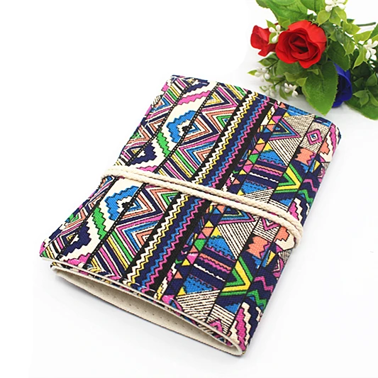 Пенал тканевый с 36 отверстиями чехол для карандашей и в национальном стиле