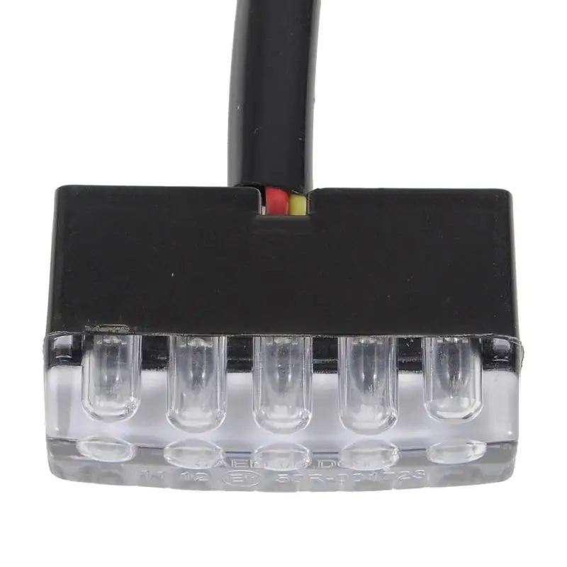 12 V мотоцикл Скутер Квадроцикл мини 5 светодиодный красный задний Стоп тормозной фонарь лампа| |