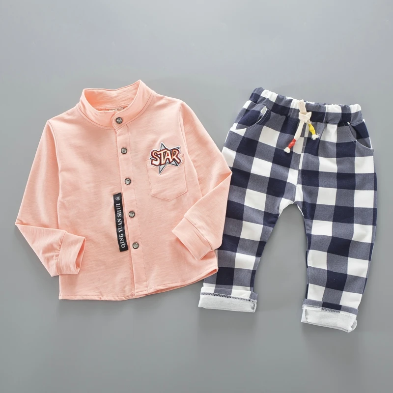 Детская одежда комплекты для мальчиков из 2 предметов хлопковая маленьких Одежда