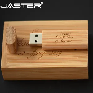 JASTER креативный деревянный флэш-накопитель 4 ГБ8 ГБ16 ГБ32 ГБ64 ГБ USB 2,0 Внешний накопитель (Бесплатный Пользовательский логотип) лазерная гравировка