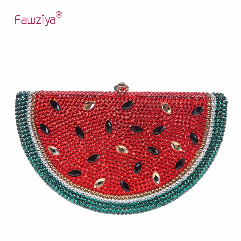 Fawziya горный хрусталь арбуз кошельки и Сумки для женщин сцепления кошелек|purses and